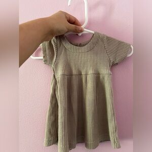 Cute tshirt tan dress for baby